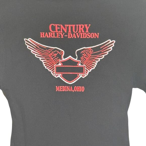 Harley Davidson Size Medium Thermal Base Layer Long Sleeve Shirt Century HD Ohio - Picture 4 of 6